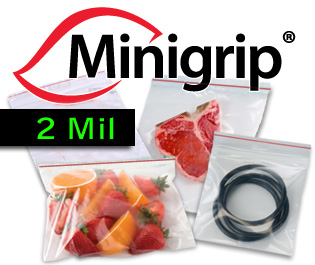 2 Mil. Premium Minigrip Red Lined Bags-Item