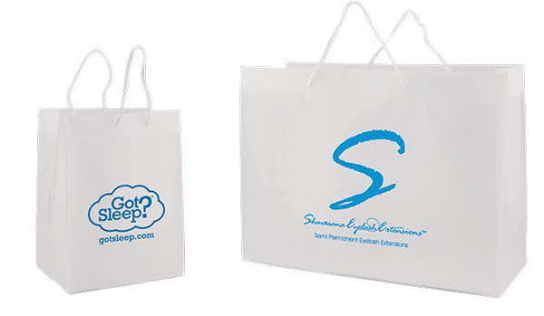 Frosted Clear Imprinted EuroTote