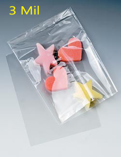 3 mil. Layflat Polyethylene Bags-Item