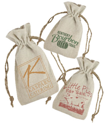 Custom Full Color Extreme Short Run Linen Pouches