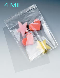 4 mil. Layflat Polyethylene Bags-Item