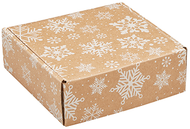 Kraft Snowflakes Corrugated Mailer Boxes-Item