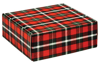 Christmas Plaid Mailers Corrugated Mailer Boxes-Item