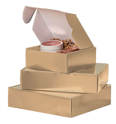 Gold Gloss Mailers Corrugated Mailer Boxes-Item