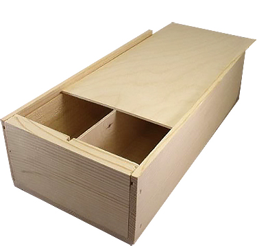 Double Bottle Wooden Wine Box-Item
