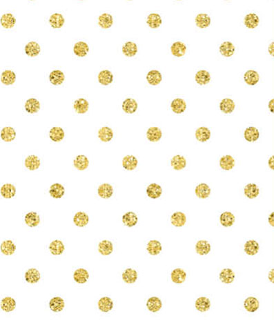 Gold Dots On White
