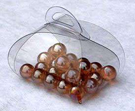 Clear Tulip Style Favor PVC Box with Handle-Item