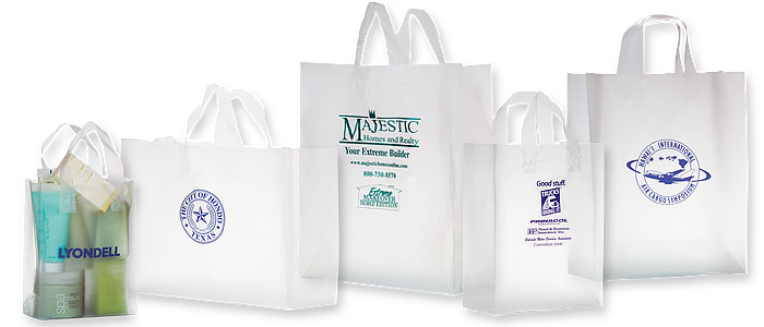 Short Run Clear Frosted Shoppers