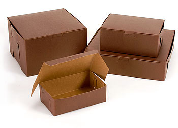 Cocoa Color Cake Bakery Boxes-Item