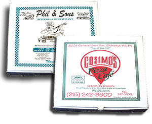 Custom FDA Approved Claycoat White Pizza Boxes-Item