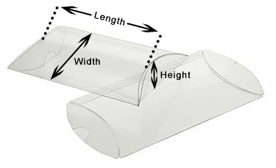 FDA Approved Crystal Clear Pillow Boxes-Item