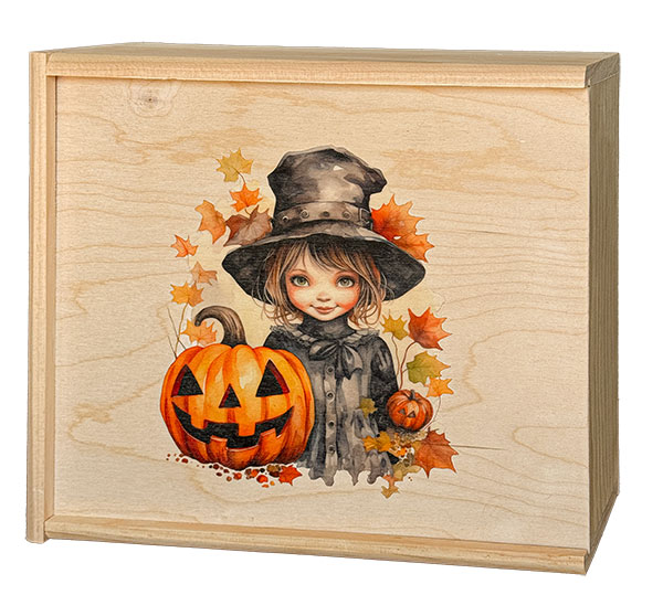 Stunning Full Color Imprinted Wooden Slide Top Boxes