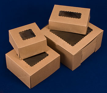 Kraft Window Cake Bakery Boxes-Item