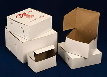 White Cake Bakery Boxes-Item