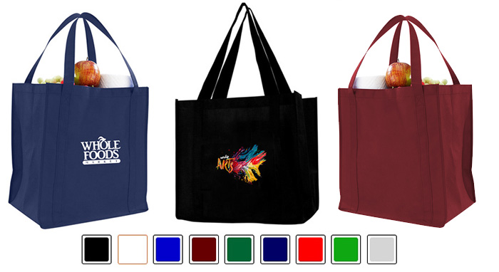 Custom Printed 80GSM NonWoven Grocery Bag