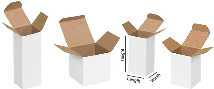 Reverse Tuck White 1 Piece Gift Boxes