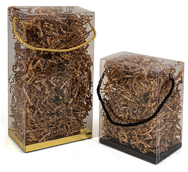 Rope Handle PVC Boxes w Card Bottom
