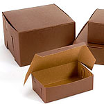 Cocoa Color Cake Bakery Boxes