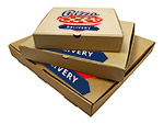 Custom Printed Corrugated Brown Kraft Pizza Boxes