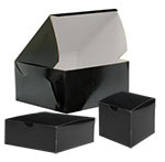 Black Cake Bakery Boxes