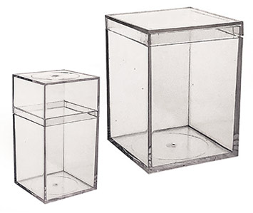 Rigid Clear Plastic Cube Boxes