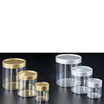 Semi Rigid Round Box w/ Metallic Lid