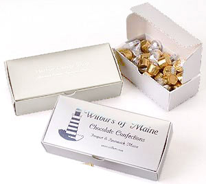 Folding 1 Piece White Candy Boxes-Item