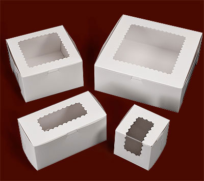 Ohio Valley White Window Cupcake Boxes-Item