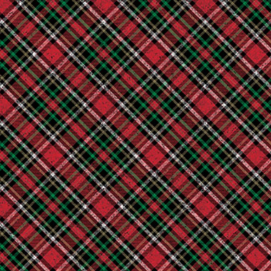 Red Gold Holographic Plaid