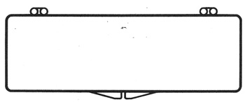 5 1/2 x 1  3/4 - Rigid Hinged Plastic Boxes