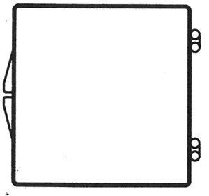 2 9/16 x 2 9/16 - Rigid Hinged Plastic Boxes