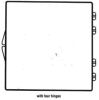 4 9/16 x 4 9/16 - Rigid Hinged Plastic Boxes