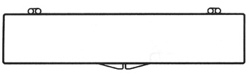 7 1/2 x 1 1/2 - Rigid Hinged Plastic Boxes