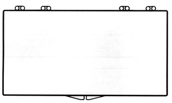 6 3/4 x 3 1/2 - Rigid Hinged Plastic Boxes