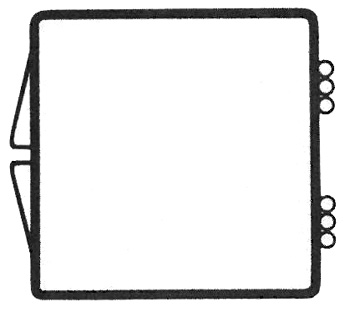 1 5/8 x 1 5/8 - Rigid Hinged Plastic Boxes