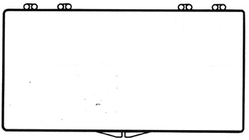 7 x 3 1/2 - Rigid Hinged Plastic Boxes
