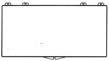 7 1/4 x 3 1/2 - Rigid Hinged Plastic Boxes