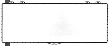 9 1/2 x 3 1/2 - Rigid Hinged Plastic Boxes