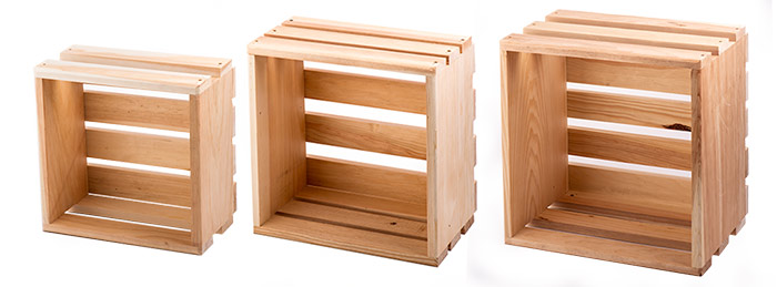 Wooden Store Display Crates