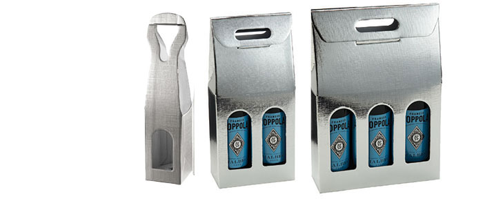 Argento Silver Linen Wine Boxes