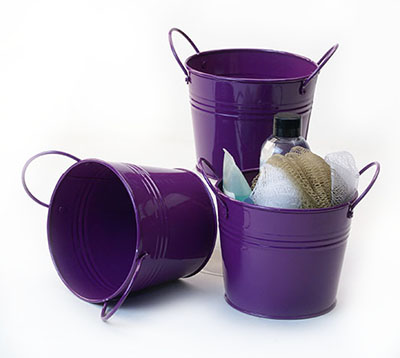  5 inch Purple Side Handle Pail