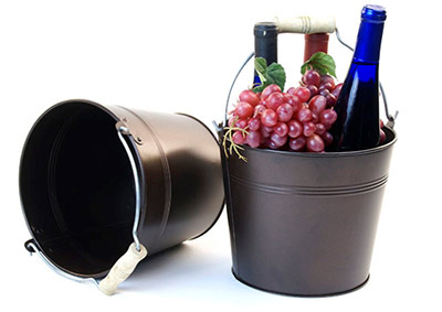 8 1/2in. Dark Brown Pail Wooden Handle