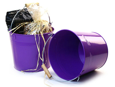 8 1/2in. Purple Pail Wooden Handle