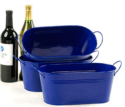 12in. Royal Painted Oval Tub w/Side Handles