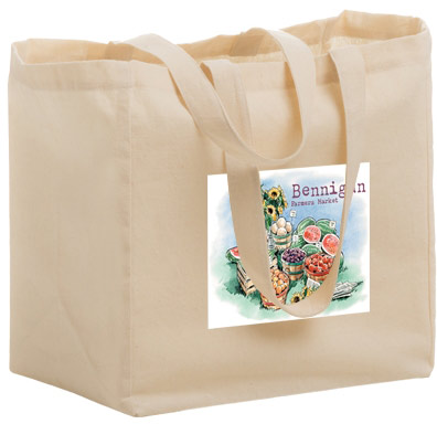 Custom Printed 12x8x13 Cotton/Canvas Totes