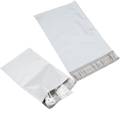 White Poly Self Seal Mailers-Item