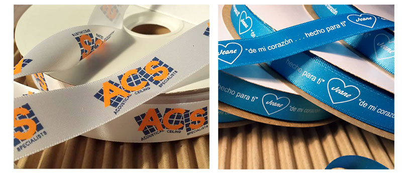 Double Face Custom Printed Satin Ribbon