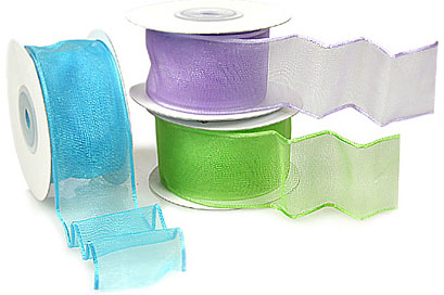 Sheer Wire Edge Eco Ribbon