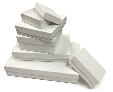 Eco Matte White Kraft Jewelry Boxes