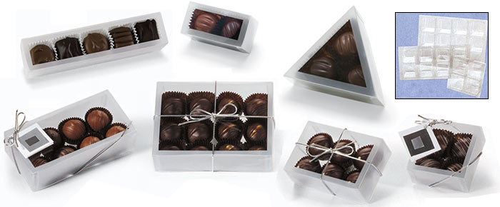 Window Clear Frosted Candy Boxes